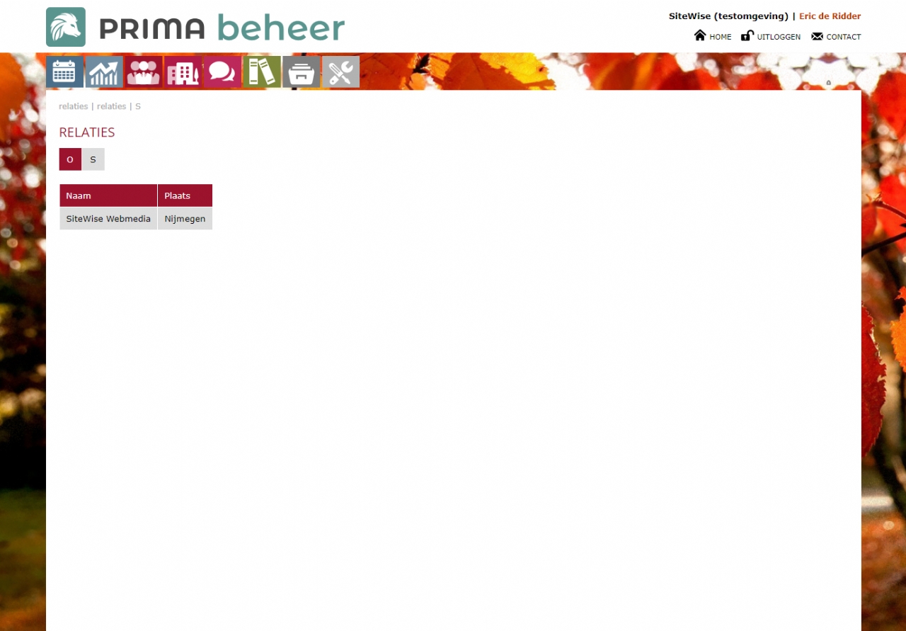 Submodule relatie overzicht Primabeheer.