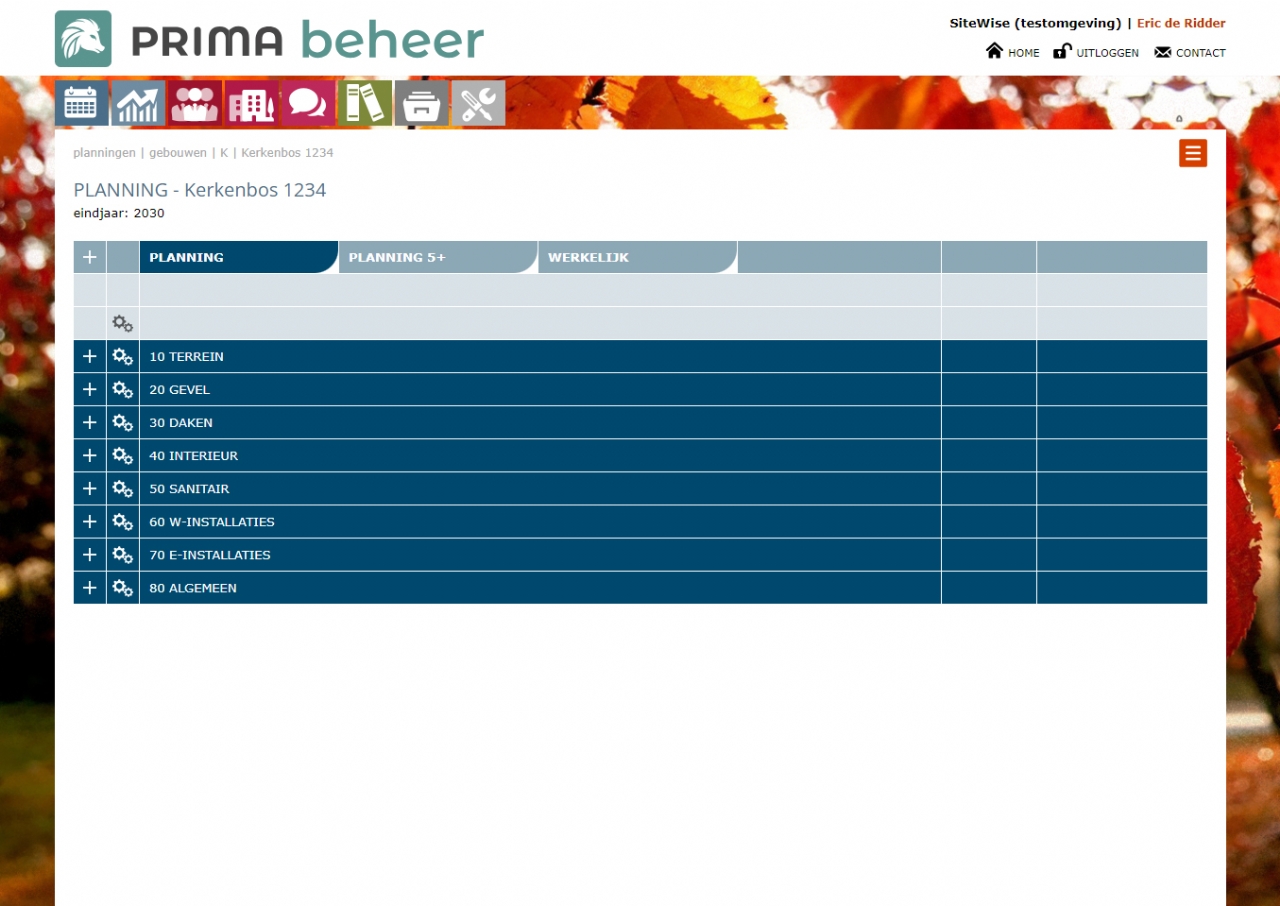Planning raadplegen PrimaBeheer.
